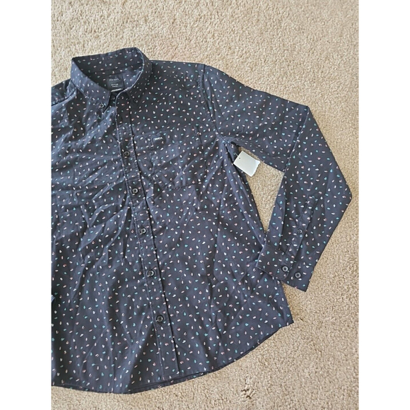 RVCA Mens Slim Fit Long Sleeve Button Down Shirt Black SMALL - Picture 3 of 7